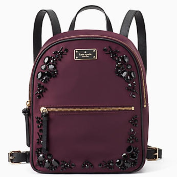 kate spade plum backpack
